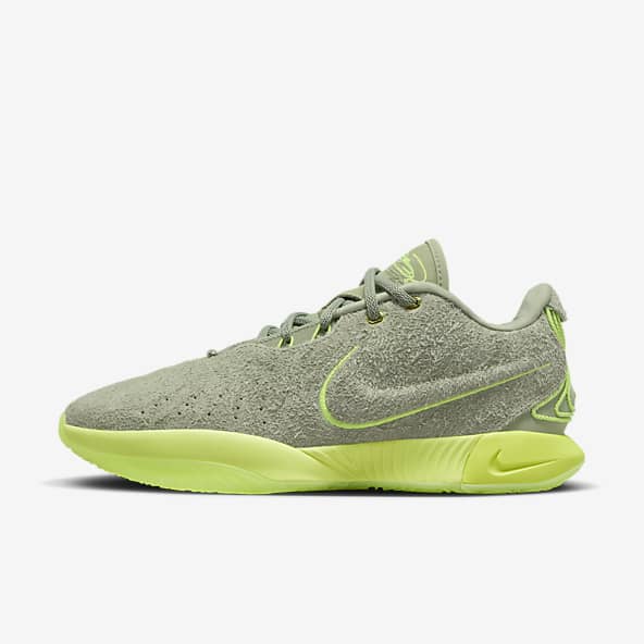 Green LeBron James Shoes. Nike SE