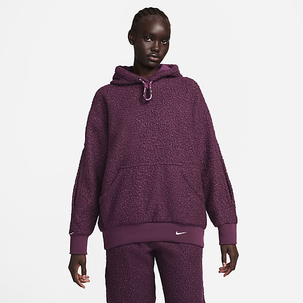 Burgundy nike sweater womens sale