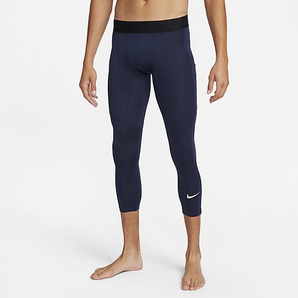 Buy Nike Blue Printed Compression Pro Tights - Tights for Men