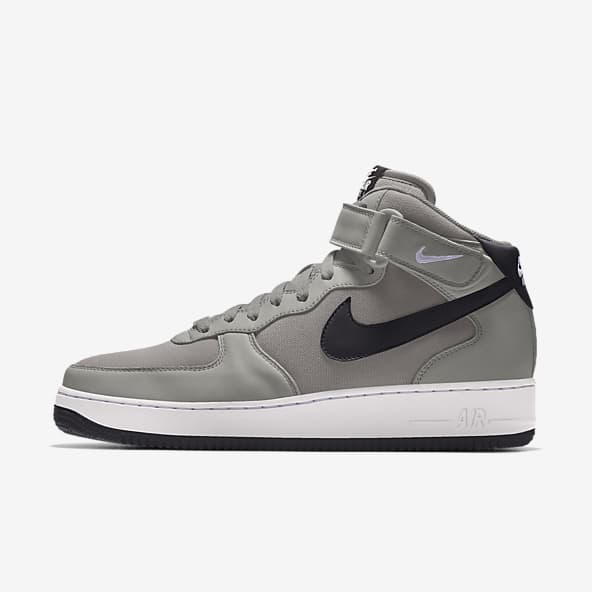 Men's Grey Air Force 1 Shoes. Nike IN
