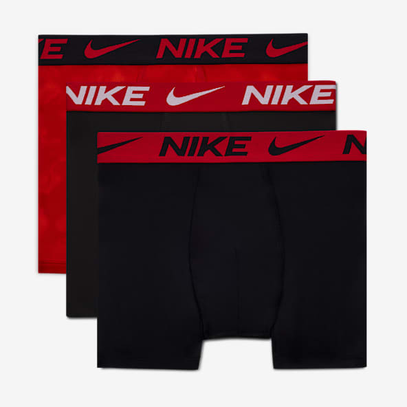 Nike Dri-FIT Essentials Ropa interior estampada para niños talla grande (paquete de 3)