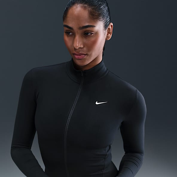 Nike One Fitted Nike One Fitted Dámská bunda Dri-FIT se zipem po celé délce