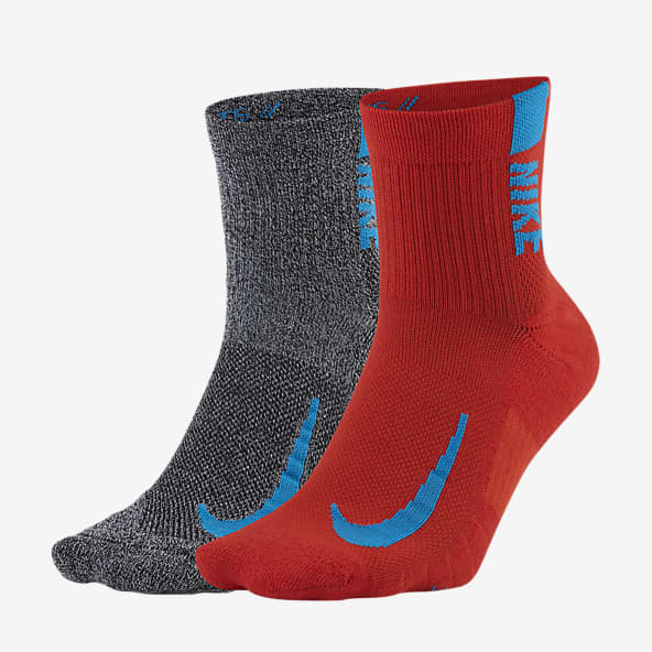red nike ankle socks
