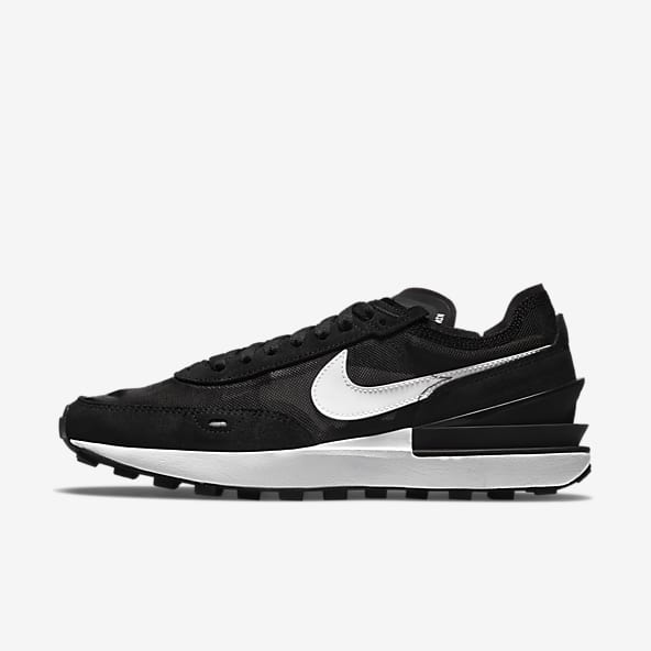 womans black nike trainers