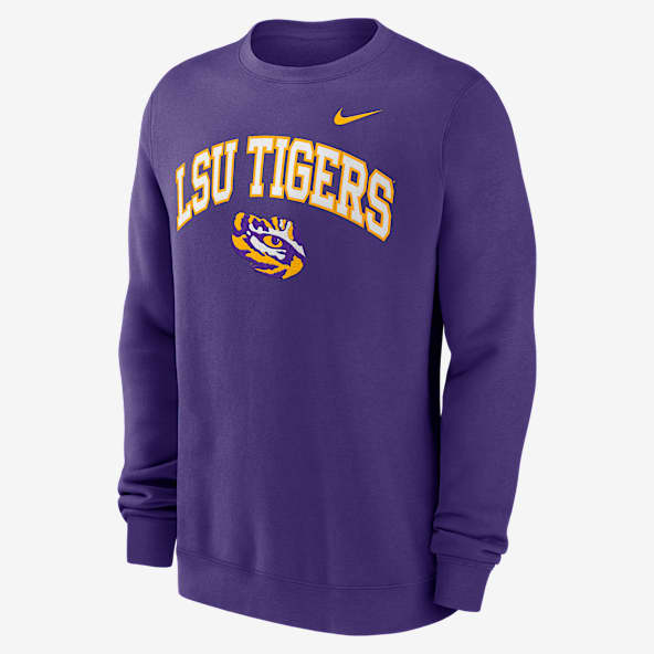 LSU Arch Men's Nike College Pullover Crew
