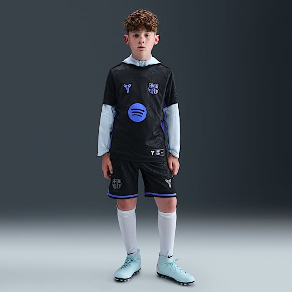 FC Barcelona 2025/26 Stadium Away FC Barcelona 2025/26 Stadium Away Big Kids' Kobe Dri-FIT Soccer Replica Shorts