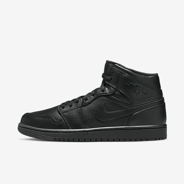 black nike jordans