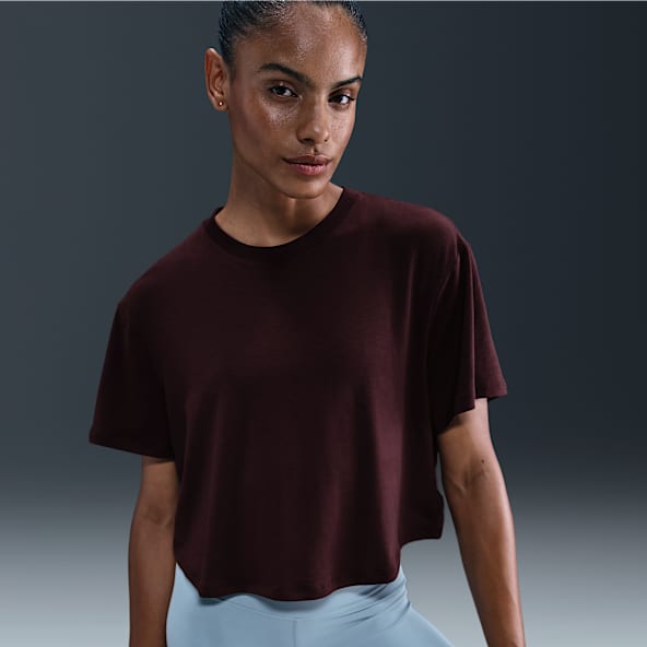 Nike One Relaxed Women's Dri-FIT Cropped Short-Sleeve Top