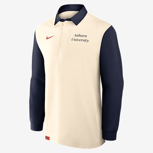 Auburn Rugby Playera de manga larga universitaria Nike para hombre