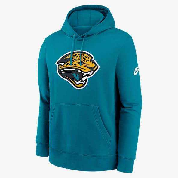 Jacksonville Jaguars Club Logo Sudadera con gorro sin cierre Nike de la NFL para hombre