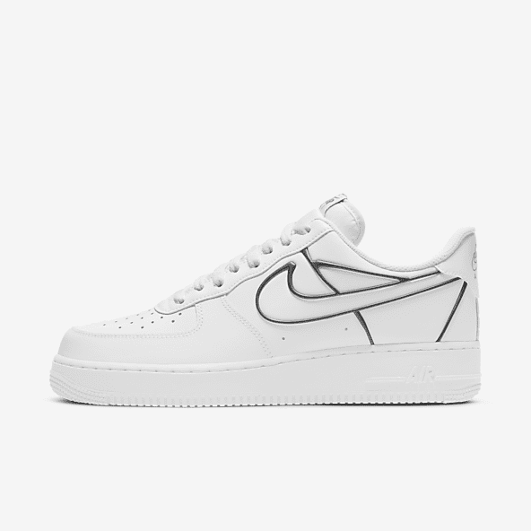 air force one blanche logo noir
