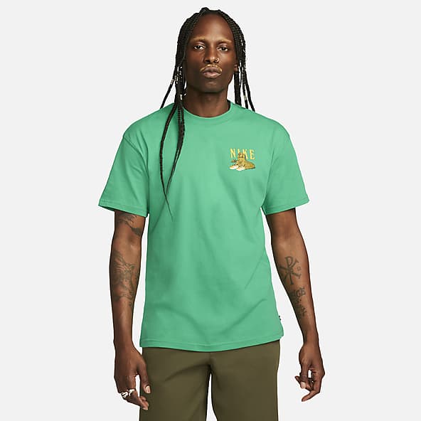 Mens Green T-Shirts. Tops 