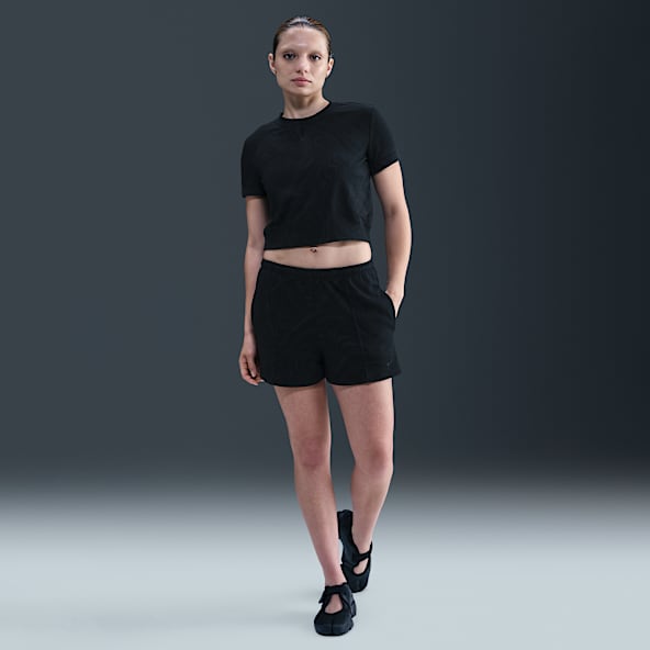 Nike Sportswear Chill Terry Shorts de French Terry con estampado de tiro medio para mujer