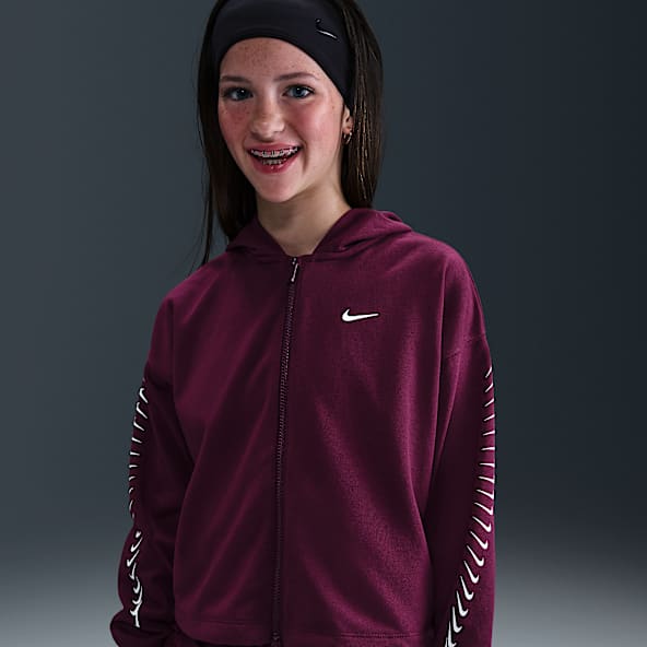 Nike Sportswear Dri-FIT-fleecehættetrøje til piger