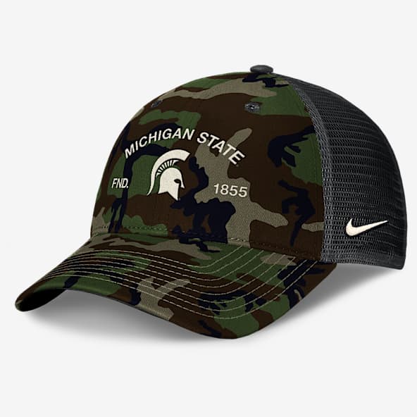 Michigan State 2025 Military Appreciation Rise Men's Nike College Trucker Adjustable Hat