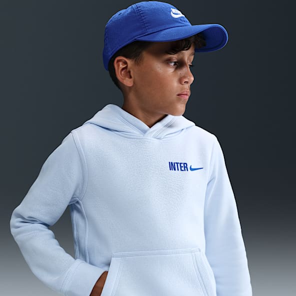Inter Milan Club Big Kids' (Boys') Nike Soccer Fleece Pullover Hoodie