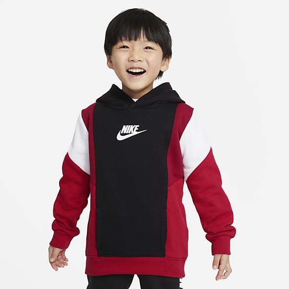 youth hoodies with strings nike
