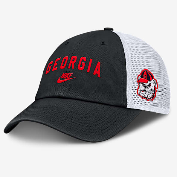 Georgia Legacy Club Gorra de rejilla universitaria Nike ajustable para hombre