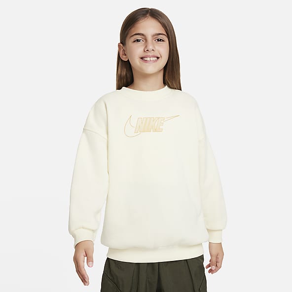 Nike Sportswear Club Fleece Big Kids' (Girls') Crew-Neck Sweatshirt