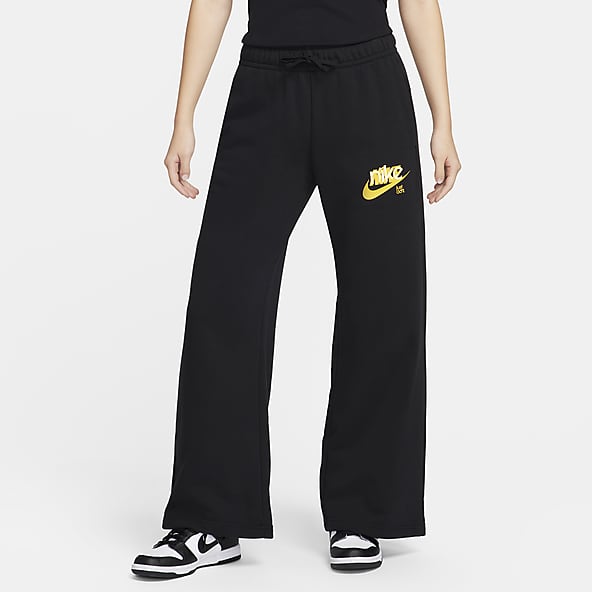  Nike Sportswear High-Waisted Sweat Pants (Size 6) Black/Pink :  Clothing, Shoes & Jewelry