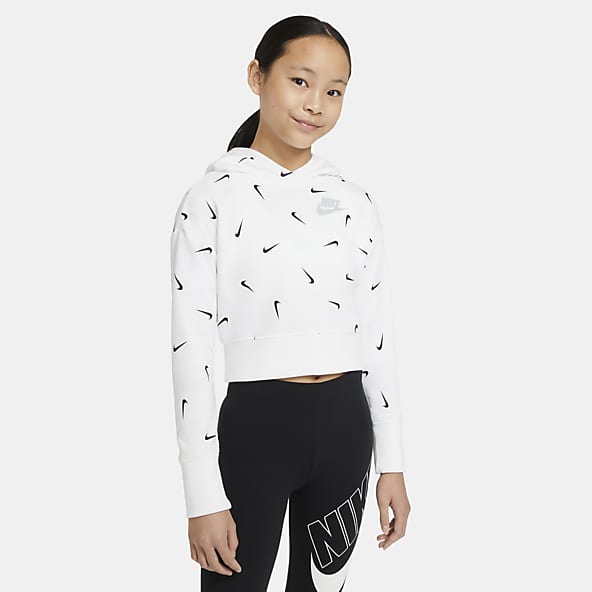 white nike hoodie girls