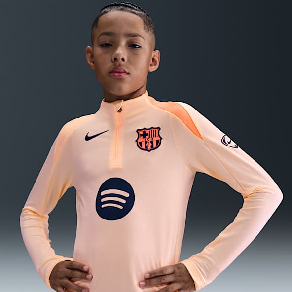 FC Barcelona Strike Third FC Barcelona Strike Third Big Kids' Nike Dri-FIT Total 90 Soccer Knit Drill Top