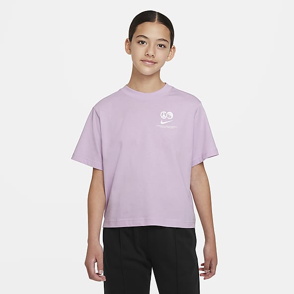 Girls purple best sale nike shirt