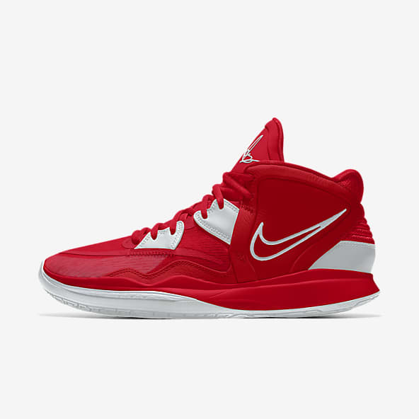 kyrie basketball shoes red and white