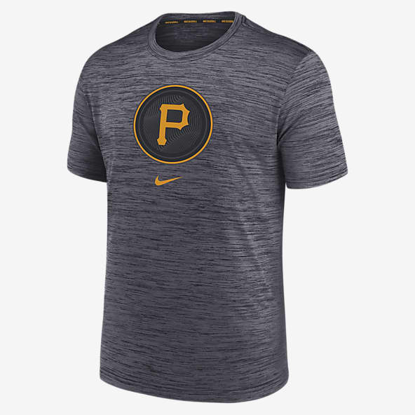 Nike Pittsburgh Pirates Shirt Men's Large Yellow Short Sleeve