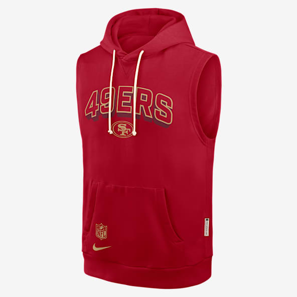 San Francisco 49ers Sideline Men's Nike Dri-FIT NFL Sleeveless Pullover Hoodie