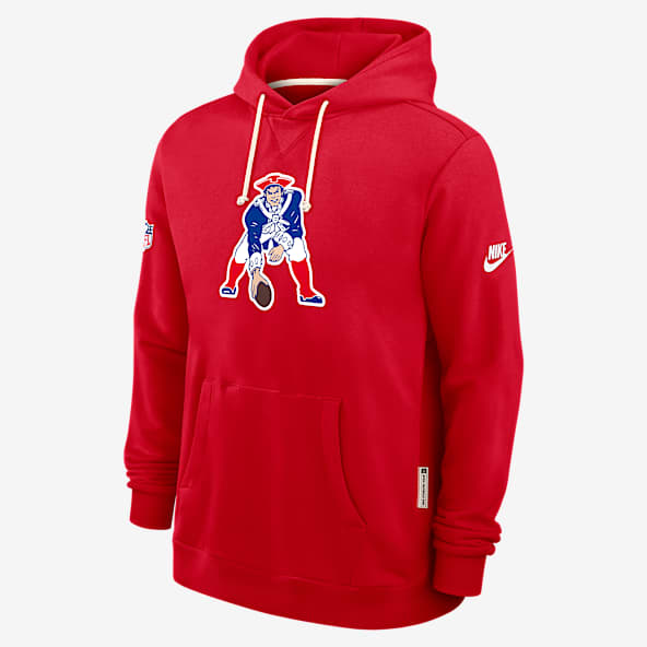 New England Patriots Alt Offensive Set Play Sideline Men's Nike Dri-FIT NFL Pullover Hoodie