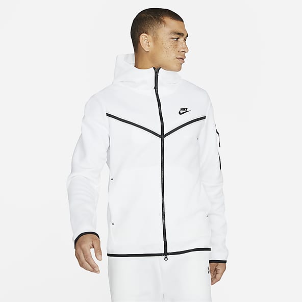 nike tech fleece jacket white