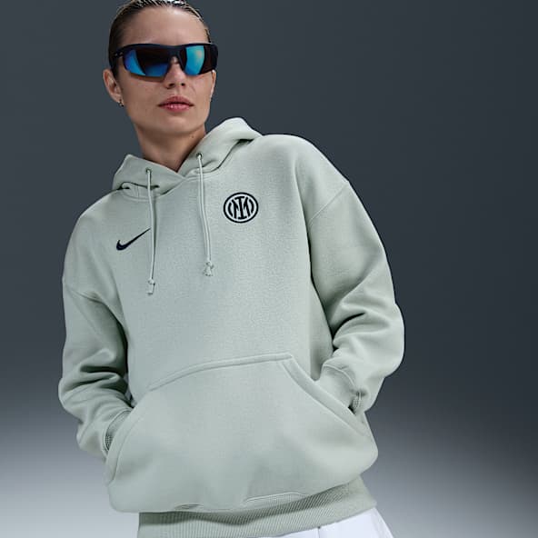 Inter Milan Phoenix Fleece Nike oversized voetbalhoodie voor dames