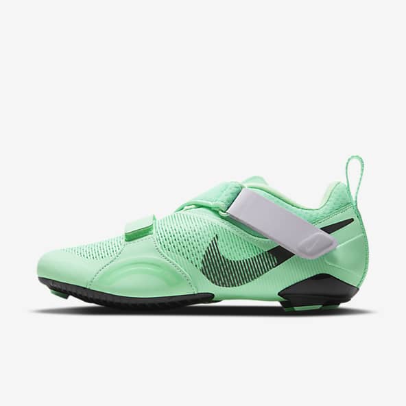 green suede nike shoes