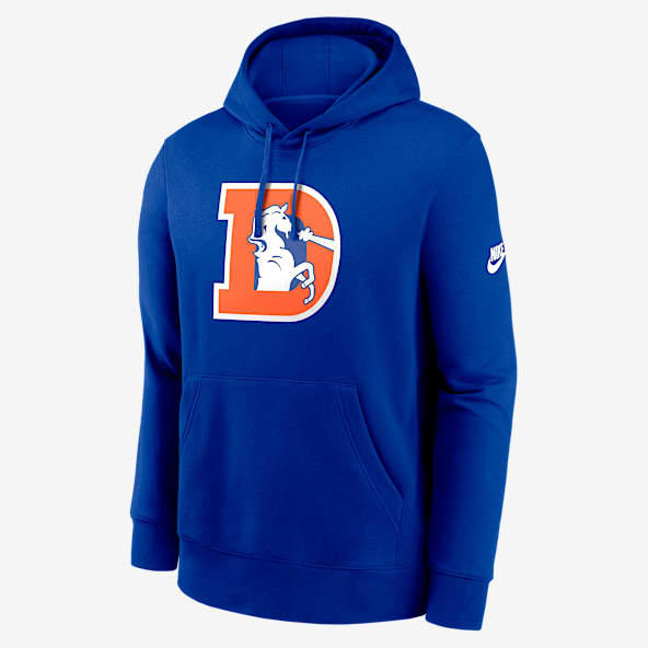 Denver Broncos Club Logo Sudadera con gorro sin cierre Nike de la NFL para hombre