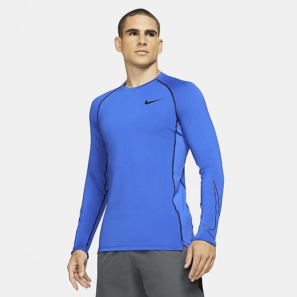nike pro long sleeve fitted top