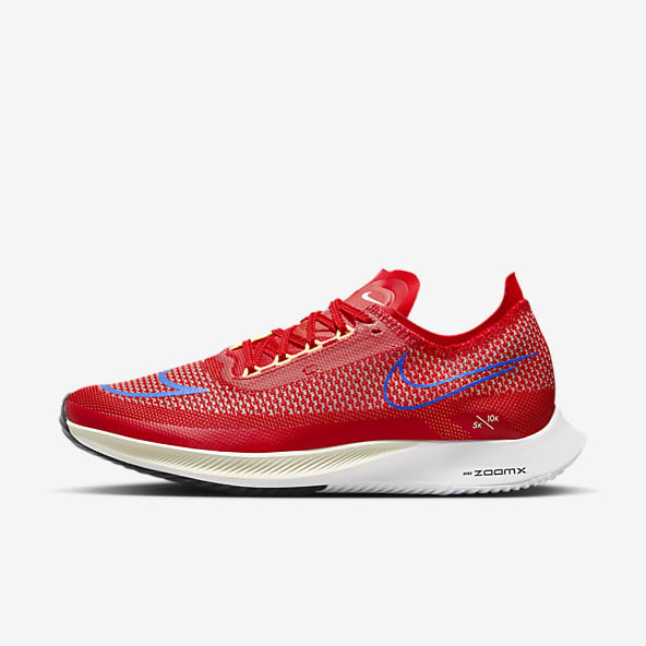 Red training sale shoes