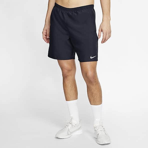 white nike running shorts mens
