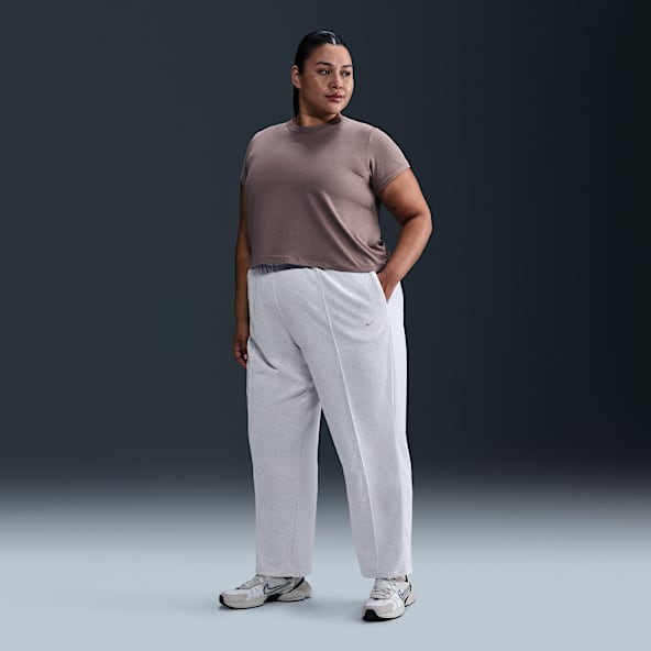 Nike Sportswear Chill Terry Women's Mid-Rise French Terry Open-Hem Sweatpants (Plus Size)
