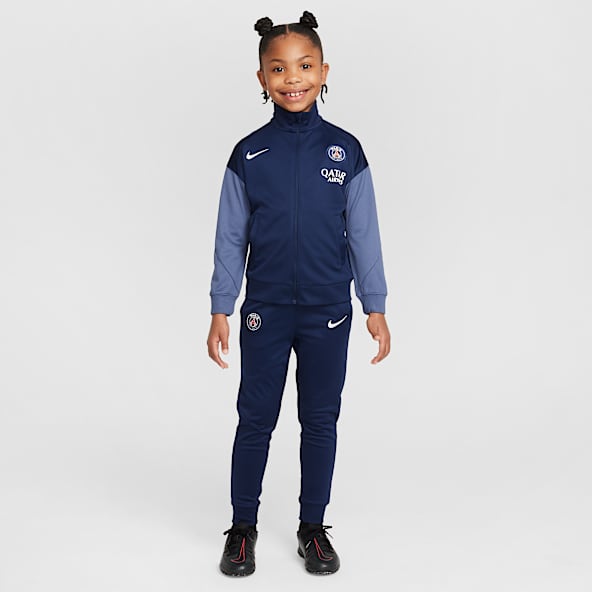 Paris Saint-Germain Strike Pleteninová fotbalová sportovní souprava Nike Dri-FIT pro malé děti