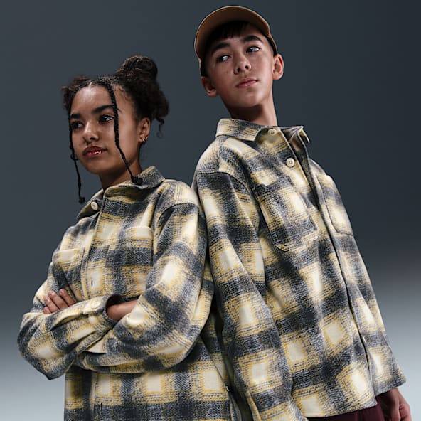 Nike SB Big Kids' Long-Sleeve Button Down Shirt