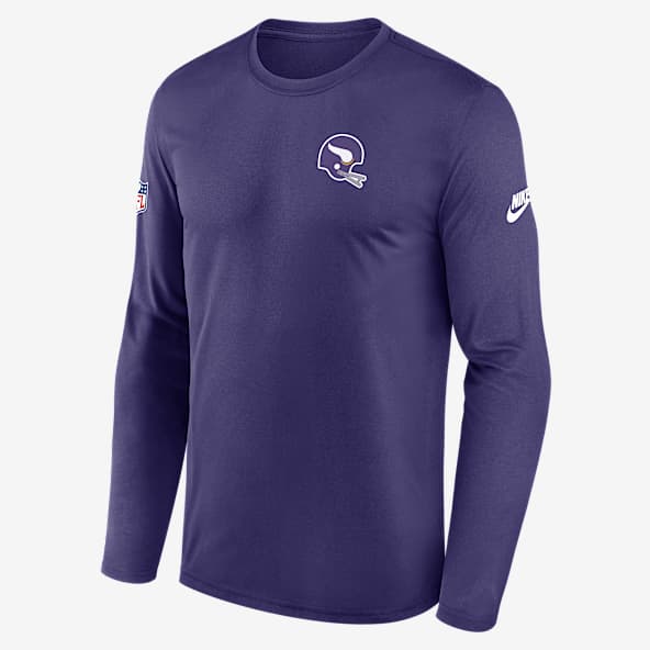 Minnesota Vikings Alt Legend Small Logo Men's Nike Dri-FIT NFL Long-Sleeve T-Shirt