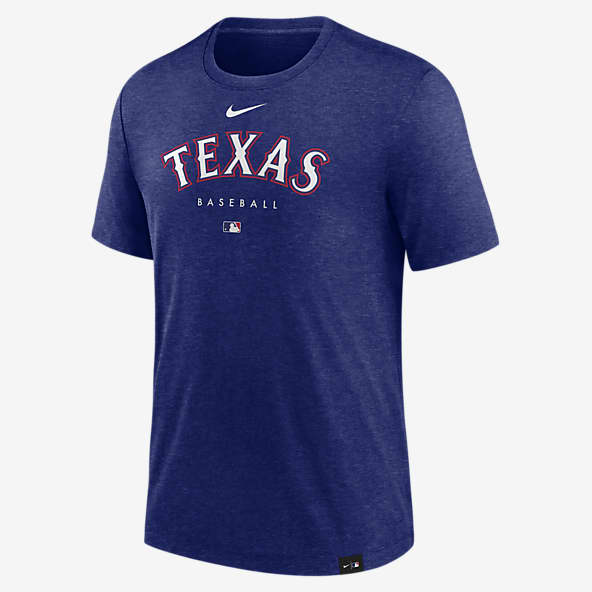 Men's Texas Rangers New Era White/Red Pinstripe Baseball T-Shirt