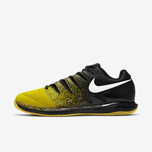 mens black and yellow nike shoes