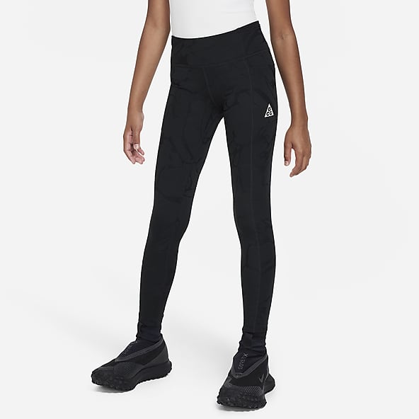 Boys Nike Pro Black Swoosh Leggings Compression Pants Youth X-Large XL NWT