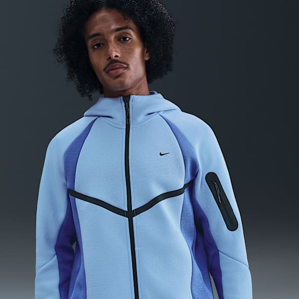 Nike Tech Windrunner-Fleecejacke mit durchgehendem Reißverschluss und Color-Block-Design (Herren)