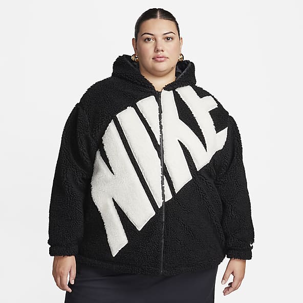 Nike Sportswear Giacca in fleece high-pile con logo (Plus size) – Donna