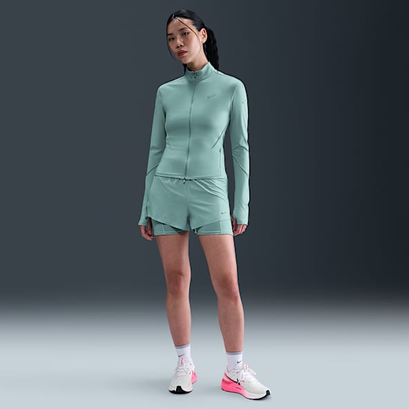 Nike Swift Shorts de correr Dri-FIT de tiro medio 2 en 1 para mujer