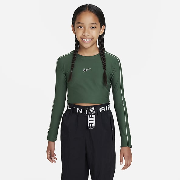 Girls Older Kids (XS-XL) Green Leggings. Nike IN