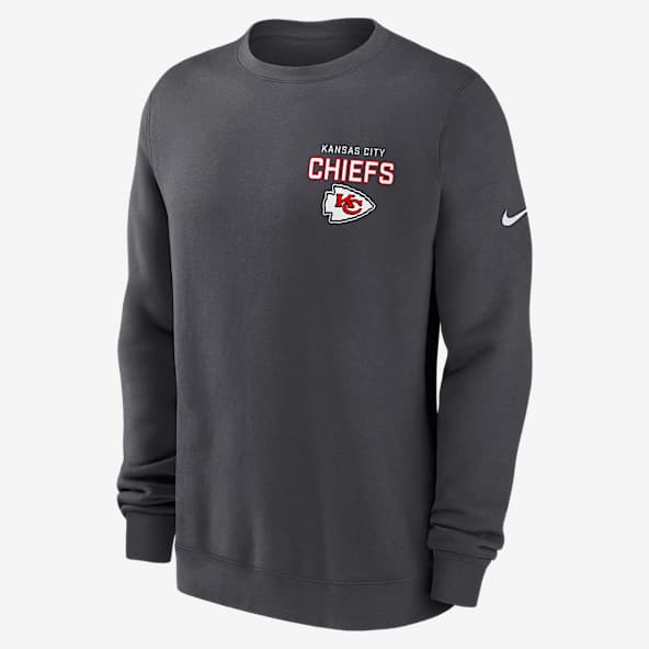 Kansas City Chiefs Draw Block Club Sudadera de cuello redondo sin cierre Nike de la NFL para hombre